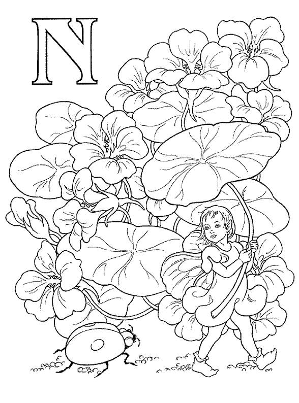 Plansa de colorat cu alfabet engleza 156 64